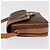Céline CELINE Sac à épaule en toile Macadam PVC Cuir Marron Or - vue 4