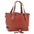 Chloé Chloe Ellen Hand Bag Leather Red Gold