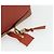 Chloé Chloe Ellen Hand Bag Leather Red Gold - vista 10