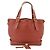 Chloé Chloe Ellen Hand Bag Leather Red Gold - vista 13