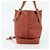 Chloé Chloe Ellen Hand Bag Leather Red Gold - vista 4