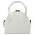 FENDI Top Handle Hand Bag Leather 2way White Silver - vista 2