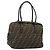 FENDI Zucca Canvas Hand Bag Black Brown