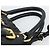 PRADA Gathered Hand Bag Leather 2way Black Gold - vista 14