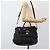 PRADA Gathered Hand Bag Leather 2way Black Gold - vista 27