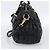 PRADA Gathered Hand Bag Leather 2way Black Gold - vista 4