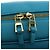 LOEWE Amazonas 23 Hand Bag Leather 2way Light Blue Gold - vista 20
