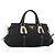 PRADA Hand Bag Nylon 2way Black Gold