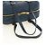 Miu Miu Shoulder Bag Leather Navy Gold - vista 8