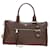 PRADA Hand Bag Leather 2way Brown Silver - vista 2