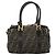 FENDI Zucca Canvas Handtasche 2-Wege Schwarz Braun - Ansicht 3
