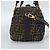 FENDI Zucca Canvas Handtasche 2-Wege Schwarz Braun - Ansicht 4