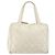 CHANEL Wild Stitch Hand Bag Leather White Gold CC - vista 13