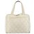 CHANEL Wild Stitch Hand Bag Leather White Gold CC - vista 2