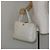 CHANEL Wild Stitch Hand Bag Leather White Gold CC - vista 25