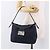 FENDI Mamma Baguette Shoulder Bag Canvas Navy Silver - vista 25