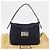 FENDI Mamma Baguette Shoulder Bag Canvas Navy Silver - vista 26