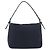 FENDI Mamma Baguette Shoulder Bag Canvas Navy Silver - vista 3