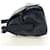 PRADA Shoulder Bag Leather Navy Silver - vista 3