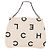 CHANEL Matelasse Chain Hand Bag Canvas White Silver CC - vista 2