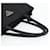 PRADA Hand Bag Nylon Black Silver - vista 7
