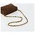 CHANEL Bolsa de Ombro Matelassé com Corrente Camurça Castanho Ouro CC - vista 7