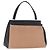 Céline CELINE Edge Hand Bag Piel Beige Negro Plata
