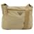 PRADA Shoulder Bag Nylon Beige Silver