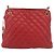 CHANEL Matelasse Chain Shoulder Bag Leather Red Gold CC - vista 2