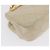 CHANEL Matelasse Chain Shoulder Bag Leather Ivory Gold CC - vista 10