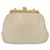 CHANEL Matelasse Chain Shoulder Bag Leather Ivory Gold CC - vista 13