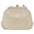 CHANEL Matelasse Chain Shoulder Bag Leather Ivory Gold CC - vista 2