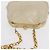 CHANEL Matelasse Chain Shoulder Bag Leather Ivory Gold CC - vista 7