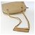 CHANEL Chain Shoulder Bag Lamb Skin Beige Gold CC - vista 7
