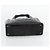 CHANEL Choco Bar Hand Bag Leather Black Gold CC - vista 5