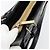 CHANEL Choco Bar Hand Bag Leather Black Gold CC - vista 9