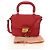 Miu Miu Hand Bag Leather 2way Red Gold - vista 12