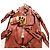 Chloé Chloe Paddington Hand Bag Leather Orange Gold Silver - vista 6
