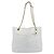 CHANEL Chain Shoulder Bag Leather White Gold CC - vista 13