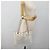 CHANEL Chain Shoulder Bag Leather White Gold CC - vista 23