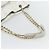 CHANEL Chain Shoulder Bag Leather White Gold CC - vista 7