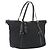 PRADA Tote Bag Nylon Black Gold