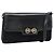 GUCCI Shoulder Bag Suede Black Gold