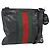 GUCCI GG Implementation Web Sherry Line Bag Black Silver Red 269379