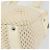 CHANEL Tote Bag Canvas Leather White Silver CC - vista 15