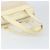 CHANEL Tote Bag Canvas Leather White Silver CC - vista 7