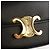 Céline CELINE Mini Triomphe Shoulder Bag Leather Black Gold - vista 14