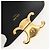 Céline CELINE Mini Triomphe Shoulder Bag Leather Black Gold - vista 16