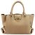 Salvatore Ferragamo Gancini Handtasche Leder Beige Gold - Ansicht 13