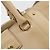 Salvatore Ferragamo Gancini Handtasche Leder Beige Gold - Ansicht 19
